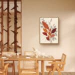 リビングに飾った秋葉の余韻の設置イメージのリーフ 絵画のアートパネル 設置イメージ 7