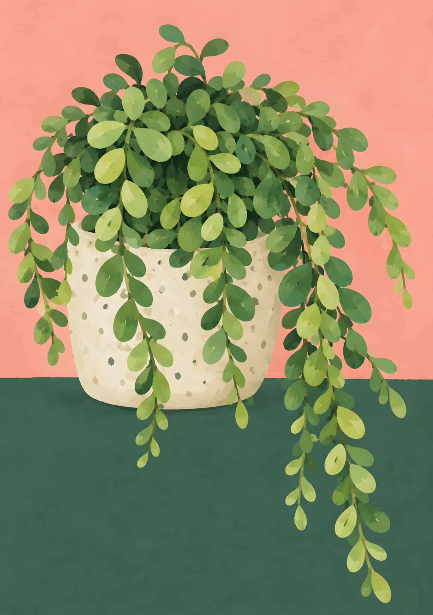 絵画 。壁掛け絵☆【きれいな女性ときれいな緑の植物】 ピンクと緑のリーフのボタニカルアート｜全サイズ送料無料 | MomokoArt